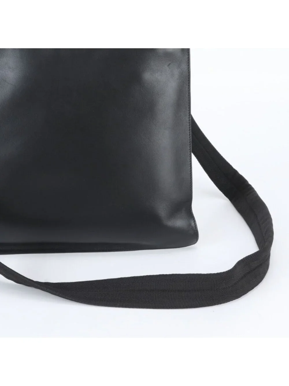 Prada White Tag Leather Shoulder Bag Crossbody Messenger Business Tote